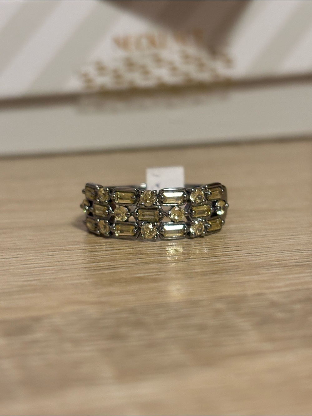Bomb Party RG12241 Every Other Gleaming Thing Lemon CZ Ring Size 10